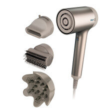 Shark HD120BRN Haartrockner HyperAIR Schnell-Trocknen mit IQ 2-in-1 Konzentrat, Styling-Bürste, Diffusor