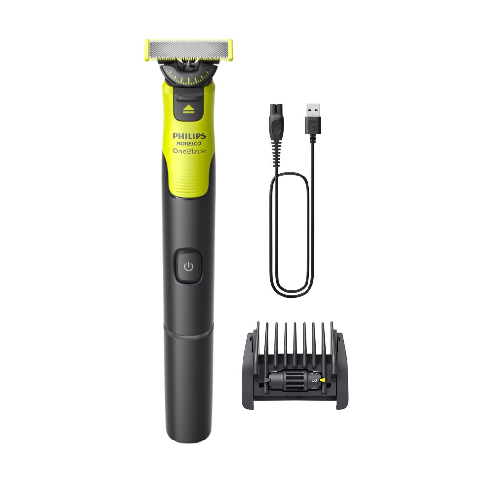 Norelco Philips Oneblade 360 With Connectivity Hybrid Face, Electric Beard Trimmer, Shaver With 360 Blade Tech & 1Hr Fast Charge, 1X360 Blade, & 5-In