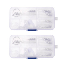 2X Optical Glasses Repair Kit Eyeglass Repair Screws Tool Box Eyeglass Sunglasses Screw Nut Nose Pad Assortment Set