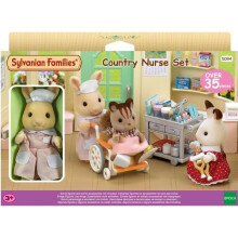 Miniaturfiguren - SYLVANIAN FAMILIES - Die Krankenschwester und Zubehör zur Pflege und Ernährung der Patienten