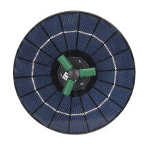 Aireador de bajo consumo energético, fuente flotante solar con columna de agua ajustable en 360 grados para bebederos de pájaros y estanques