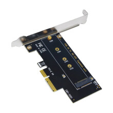 Placa de ExpansãO PCI-E 3.0 X4 para NVMe M.2 NGFF M Key SSD Riser para 2230/2242/2260/2280 M.2 SSD EM2-5001