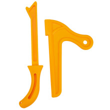 Yellow Plastic Woodworking Practical Push Block Hand Saw Plastic Push Sticks Tool Set for Woodworkers and Use Table Saws,Router Tables