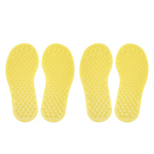 Segnaposto da pavimento a forma di piede in PVC antiscivolo giallo 21,8 cm per aula