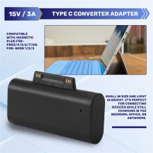 PD Schnell Laden Stecker Konverter Typ C für Surface Pro 3 4 5 6 7 Book Anschluss, USB C Buchse an Surface Adapter