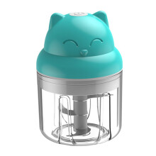 Electric Garlic Chopper Mini Food Processor with Transparent Body Low Noise for Garlic and Ginger