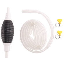 2M High Flow Siphon Hand Pump Portable Manual Car Fuel Transfer Pum for Gas Gasoline Petrol -Oil Liquid Water Fish Tank
