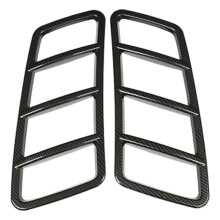Garniture de Couverture D'éVent de Moteur de Capot Noir en Fiber de Carbone 2X pour ML W166 2012-2015 GL X166 2013-2015