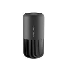 Purificador de ar de mesa com filtro HEPA, sistema compacto 3 em 1 para eliminação de odores, inclui lâmpada germicida e indicador de cor,