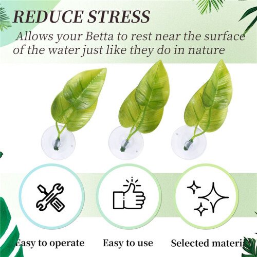 Beta Fish Hammock Plant Leaf Mat Fish Spreading Breeding Resting Bed 1