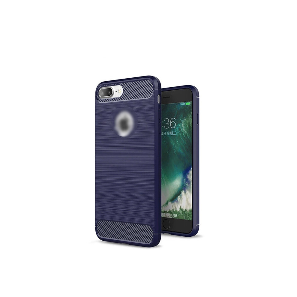 (, Iphone 7) Rugged Luxury Hybrid Matte Shockproof Back Case Cover Skin For Plus 7 Blue 694111683155