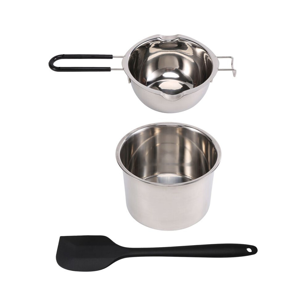 Double Boiler Pot Set Stainless Steel Melting Pot With Silicone Spatula For Melting Chocolate,Soap,Wax,Candle Making 6033286451307