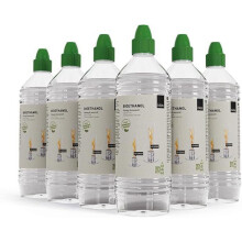 Höfats Bioéthanol Liquide Spin 900/1200, 6x1L, Sans Fumée Ni Suie, Pour Cheminée de Table Int/Extérieur, Bio-Burner.