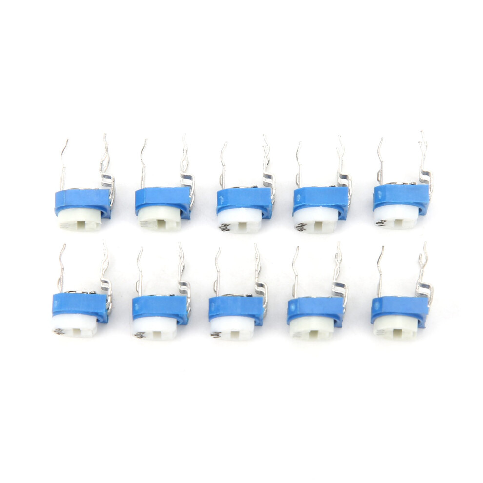 100Pcs Rm065 Horizontal Variable Resistors 500R-1M Blue White 8301377555684