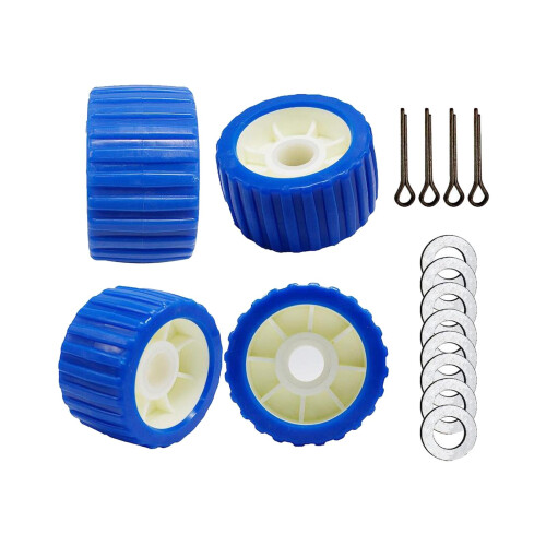Trailer Roller Plastic Marine Wobble Roller for Dinghy Boat Rubber Boa
