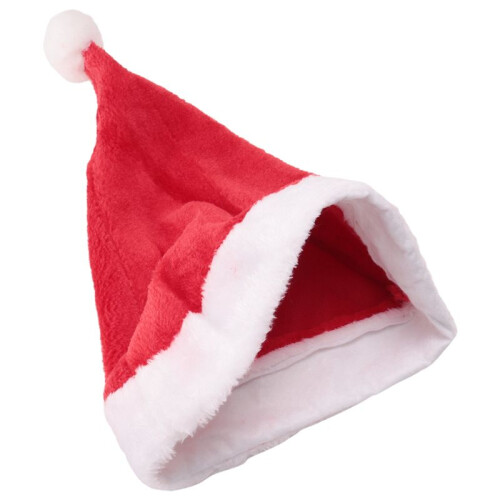Kerstmuts Kerstmuts Kerstdagkostuum Aankleden Pluche Dikke Kerstmuts Volwassene