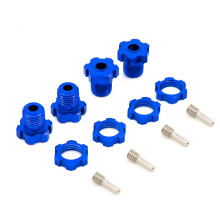 4Pcs 17mm Hex Nuts Splined Wheel Hubs 5353X for RC 1/10 E-MAXX Summit E-REVO REVO 3.3 Slayer Pro 4X4,dark