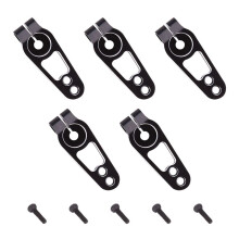 5PCS Aluminum Alloy 31mm 25T Steering Servo Arm Horn for Futaba Sakura D4 1/10 RC Drift Car Crawler Parts,Black
