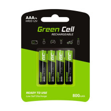 Wiederaufladbare AAA-Batterien von Green Cell, 800 mAh, 1,2 V, 4er-Pack