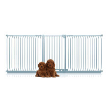 (Gris, 271cm - 280cm) Bettacare Puerta Extra Alta Elite a Presión para Perros
