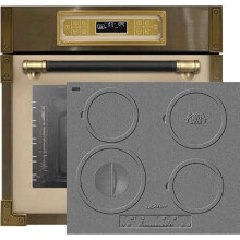 Kaiser Four Set EH 6726 ElfAD+KCT 6705 I HERD, Quattro encastrabili rétro 80L + piano di cottura a induzione, 60 cm