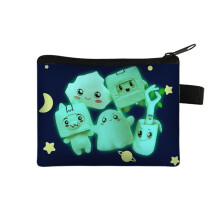 (Fluorescent)Lankybox Coin Purse Card Holder Wallet Cosmetic Pouch Portable Organizer Storage