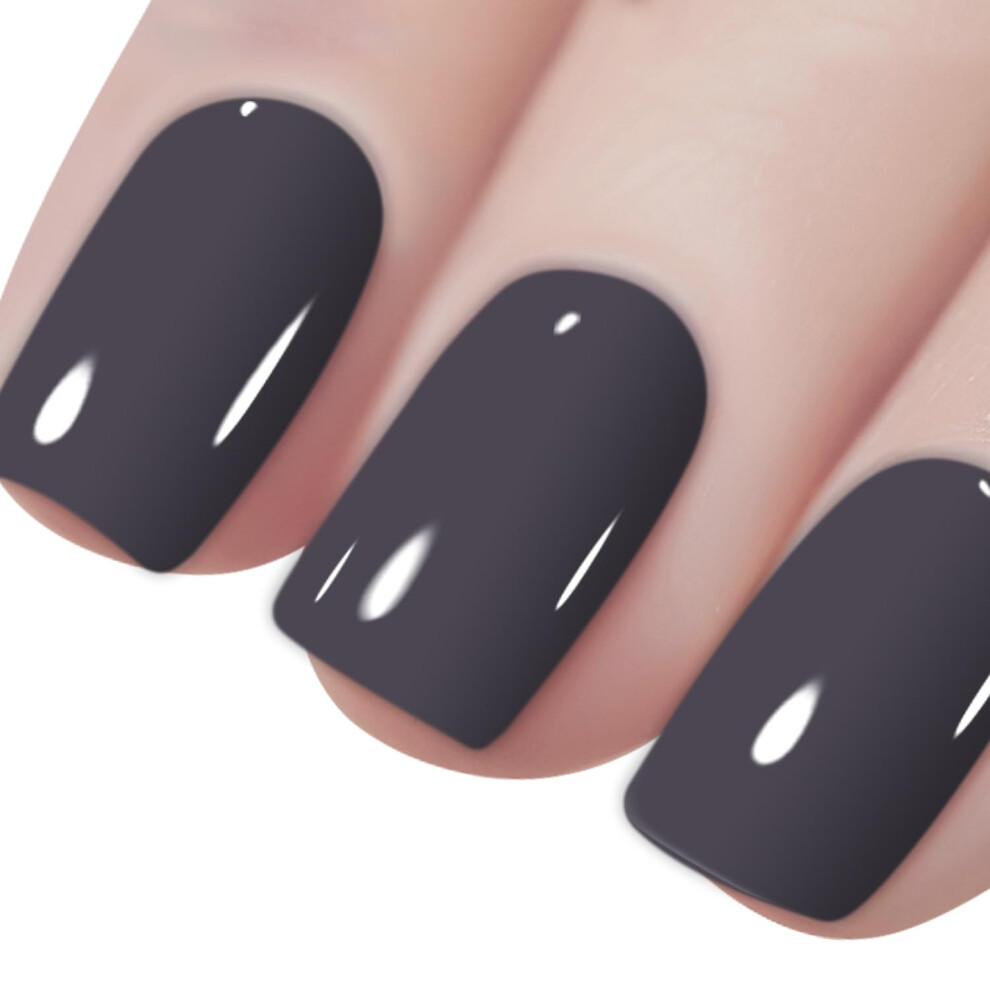 Vishine Dark/Grey Gelpolish Lacquer Shiny Color Soak Off Uv Led Gel Nail Polish Professional Manicure Grey(1538)