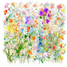 120pcs Flower Stickers, Waterproof & Durable Scrapbooking Supplies for Adults, Kids, and Craft Lovers