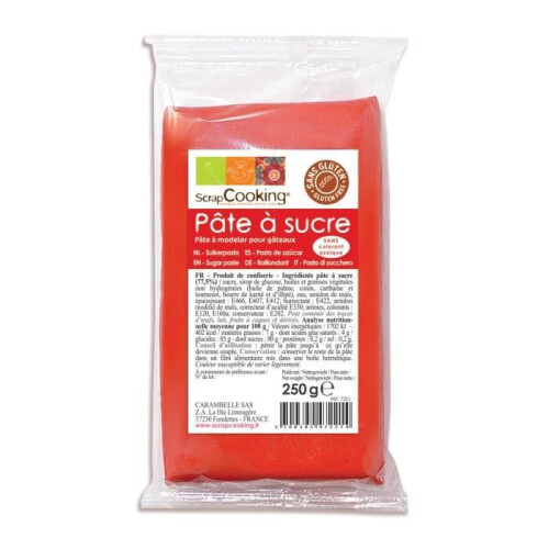 Zuckerpaste - Rot: Beutel mit 300 g