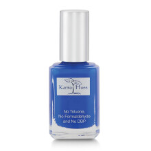 Karma Organic Esmalte de Uñas Natural - No Tóxico, Vegano y Cruelty-Free (AZUL PAVO REAL)