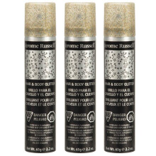 Jerome Russell Tijdelijke Haar en Lichaam Glitter Kleur Spray, Reisverpakking, Lichtgewicht, Voegt Sprankelende Glans Toe