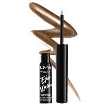 NYX PROFESSIONAL MAKEUP Epic Wear Metallic Liquid Liner, Waterproof Eyeliner - Braunes Metall