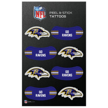 Rico Industries NFL Baltimore Ravens Peel & Stick Tattoos Klein