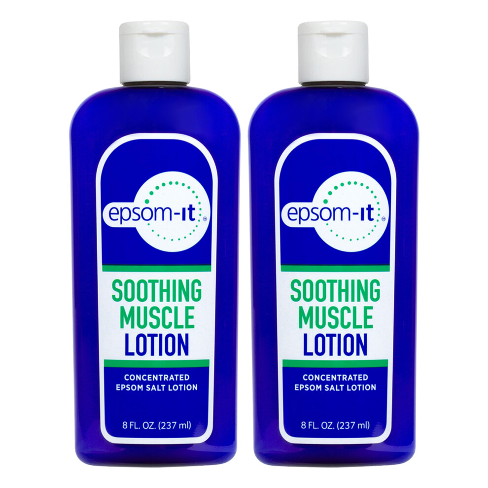 Epsom-It Cream Soothing Muscle Lotion - Epsom Salt Magnesium Sulfate Arnica For Muscle Stiffness, Discomfort, Topical Magnesium Lotion, Leg Cramps, Re