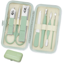 Manikyrset Gåvor Handhållna, Nagelklippare Set Verktyg med Lyxigt Manikyrset Professionell Rostfritt Stål 8 i 1