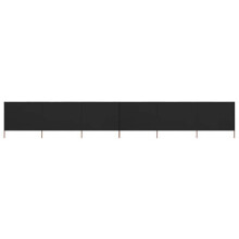 Brises-vue paravent 6 painéis tecido 800 x 80 cm preto 02_0008851