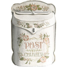 Outdoor Wall Mounted Letterbox Vintage Floral Antique Style Nostalgic Decor