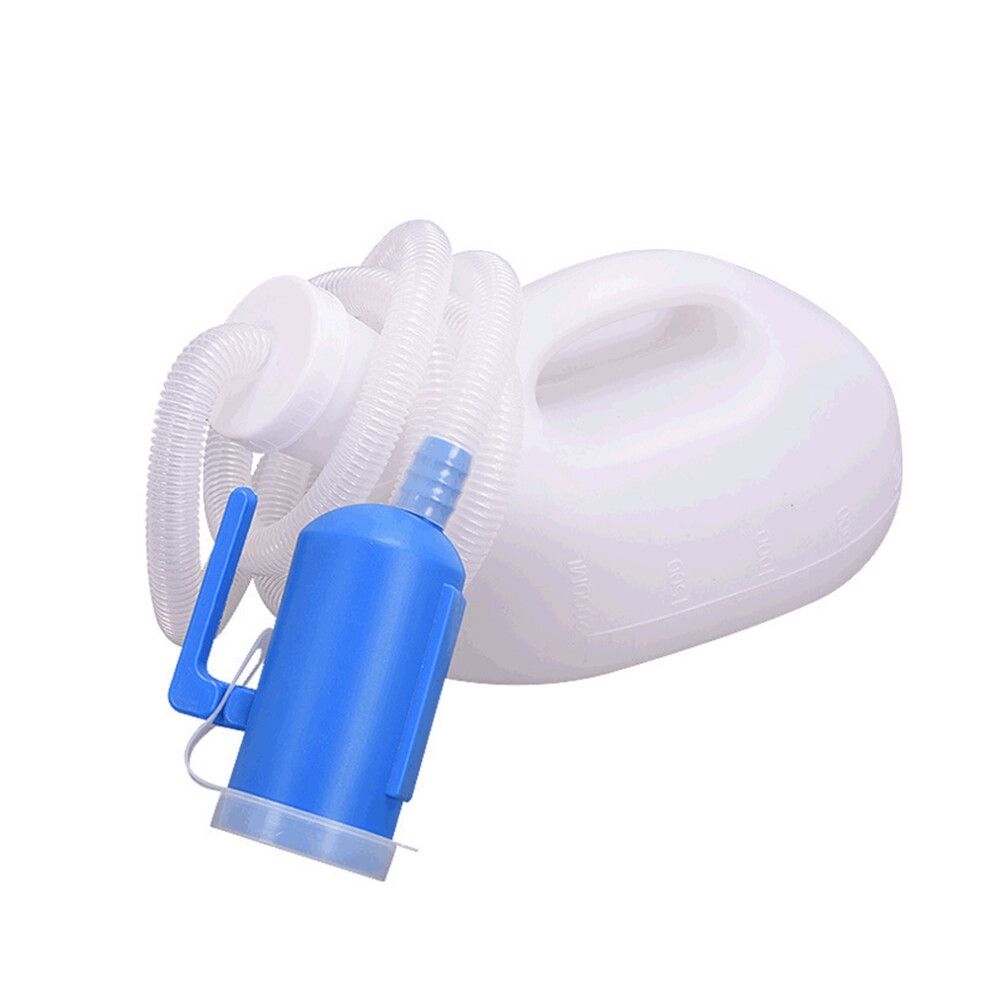Portable Male Urinal, High Quality Durable Plastic 2000ml Urine Bottle With Lid For Travel, Camping, Hospital And Home Care