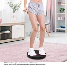 Magnet Waist Twisting Disc - Slimming Massage Fitness Equipment, 25x2.7cm, Black