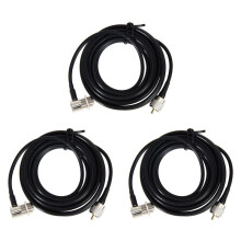 3X Walkie Talkie Antenna Connector 50-3 RG585 Coaxial Extend Cord Cable