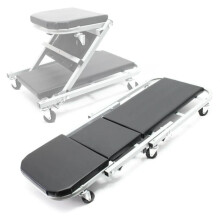 Carro de visita - HELLOSHOP26 - Mecánico 2 en 1 - Capacidad 150 kg - Dimensiones 90x41,5x12,5 cm - Multicolor