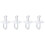 4Stk Baby Beruhigungssauger Silikon Ergonomisch Transparent 3