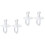4Stk Baby Beruhigungssauger Silikon Ergonomisch Transparent 5