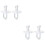 4Stk Baby Beruhigungssauger Silikon Ergonomisch Transparent 7