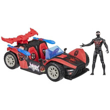 Figurine 10 cm Miles Morales Bolide de course Remix, Marvel Spider-Man VenomVersus Epic World of Action, dès 4 ans
