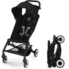 Ultra-kompakter Kinderwagen Agis CYBEX - 5 bis 22 kg (6 Monate - 4 Jahre) - leichter Kinderwagen 6,3 kg - flugzeugtauglich - Magic Black