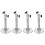 4Stk Robuste Aluminium Wand- Deckenhalterung 4