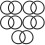 10Stk Schwarze Meditations Klangschalen Matte Rutschfester Rubber Ring 5