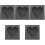 5Stk Metall Gussform Graphit Herz Labor Schwarz 5
