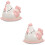 2Sets Hübsche Butterdose Aus Keramik Mit Deckel Hühnerform Pink 7
